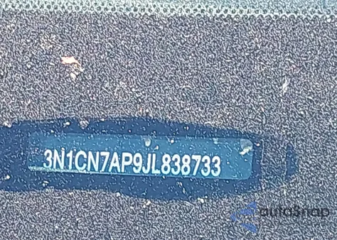 2018 Nissan Versa 1.6 S+ из США, поврежденный, VIN 3N1CN7AP9JL838733